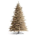 Champagne Flocked Pre-Lit Tree