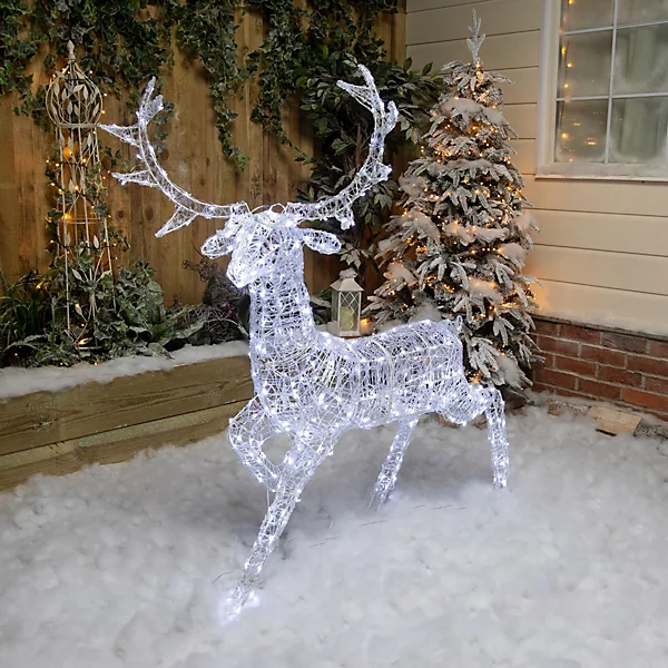 Illuminated Outdoor Reindeer Set - Image 3