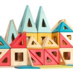 Magnetic Wooden Tiles Building Set