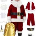 Professional Velvet Santa Suit — Deluxe 8-Piece Set