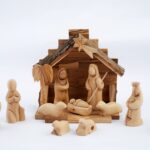 Hand-Carved Olive Wood Nativity Set