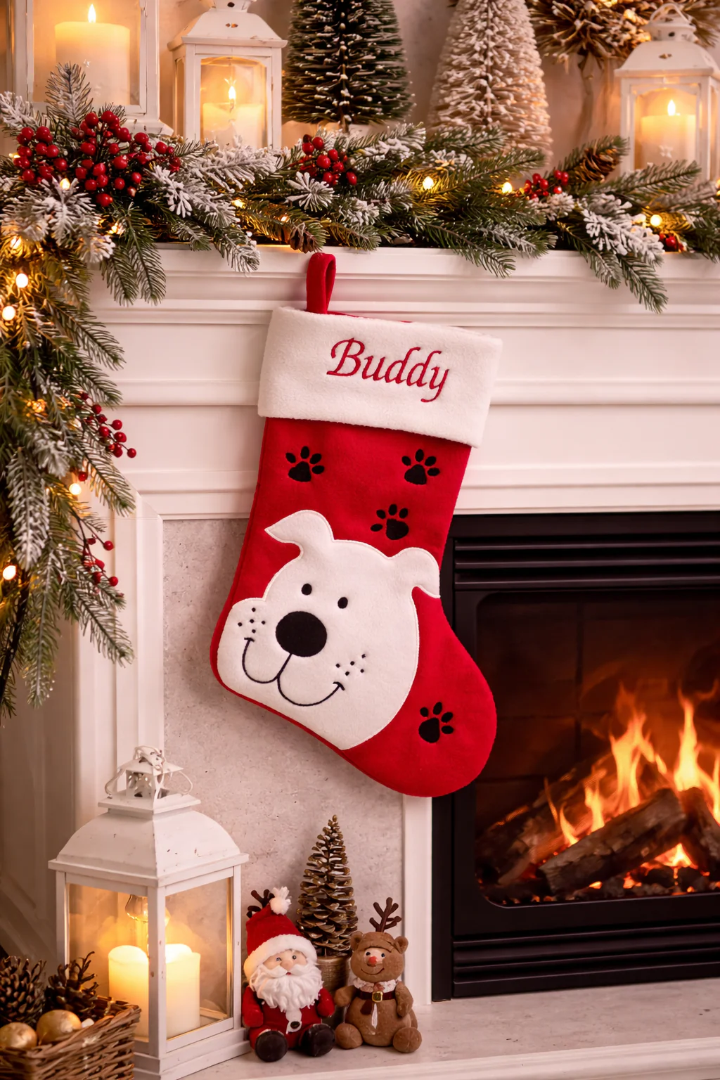 Personalised Premium Dog Christmas Stocking - Image 4