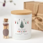 Personalised Soy Wax Christmas Candle