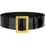 Premium Santa Belt with Gold Buckle (Wide, Patent Leather)