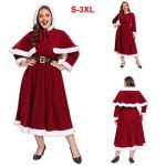 Deluxe Mrs Claus Velvet Dress Set — Classic